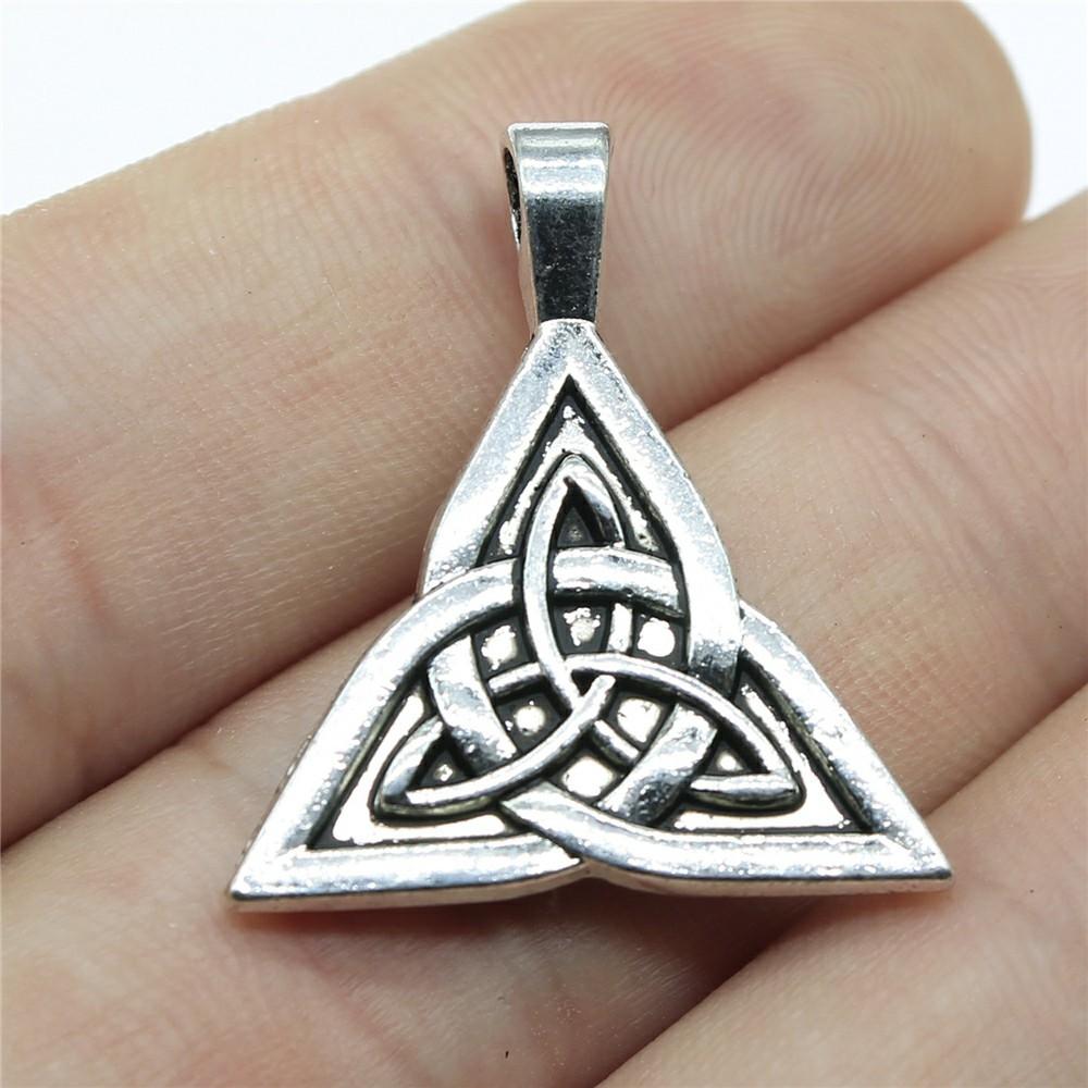 5pcs Triquetra Knot Symbols Triqueta Charms Pendants Antique Jewelry Making DIY Handmade Craft For Jewelry Making