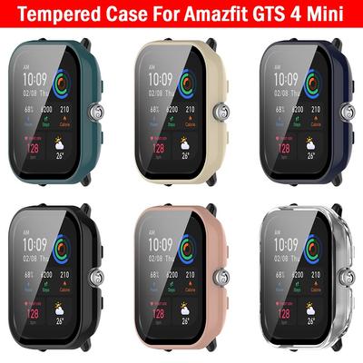 Hard Protective Shell Screen Protector PC Shell Case Tempered Cover For Amazfit GTS 4 Mini