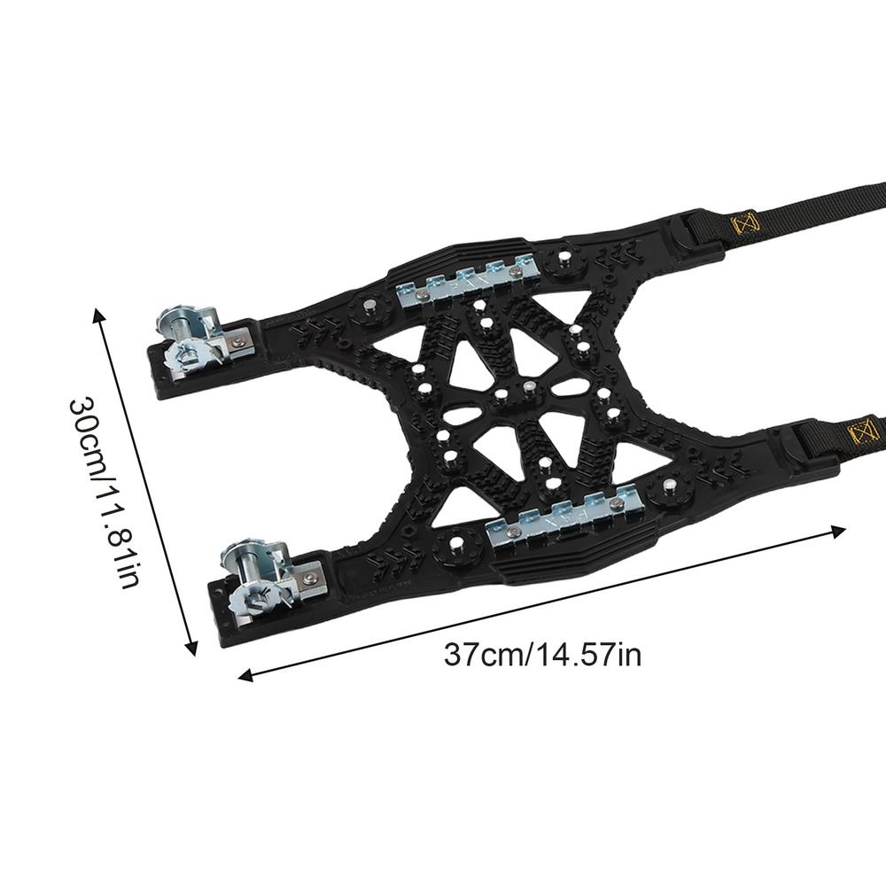 6 Pcs Car Tire Snow Chains Anti-Skid Heavy Duty Auto Wheel Chain Adjustable Winter Car 165-275mm R12 To R19 Tire Snow Mud Chains