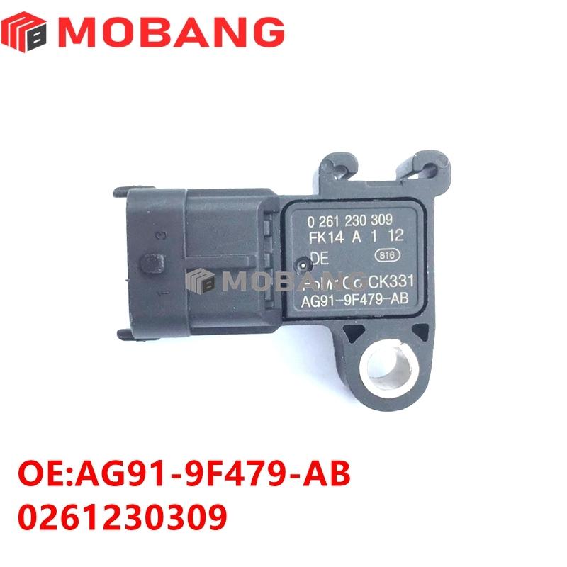

New AG91-9F479-AB 0261230309 AG919F479AB MAP Manifold Absolute Pressure Sensor For Ford Focus Mondeo Mustang Ecosport Fiesta 0261230309 1PCS