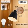 LED Wall Light E27 Bulb Replaceable 85-265V 3 Color Wall Lamp Bedside Light Living Room Bedroom Wall Sconce Decor Lighting