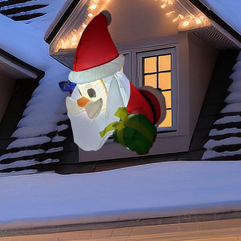 Christmas Inflatable Santa Claus Light up Yard Decoration Large for Patio