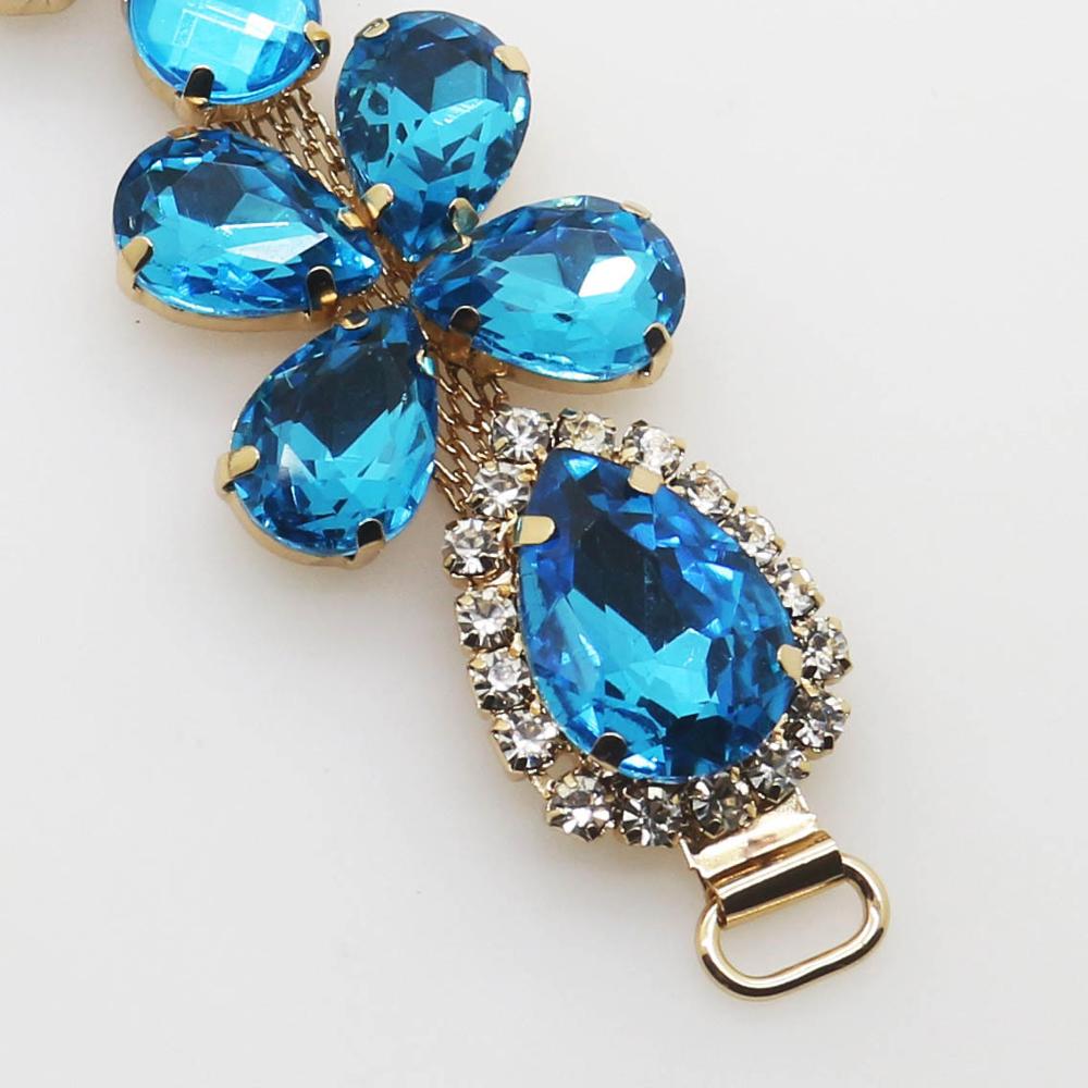 2018 New Charm 105MM Acrylic Chain DIY Garment sewing accessories Metal Crystal Rhinestone bikini Connectors buckle