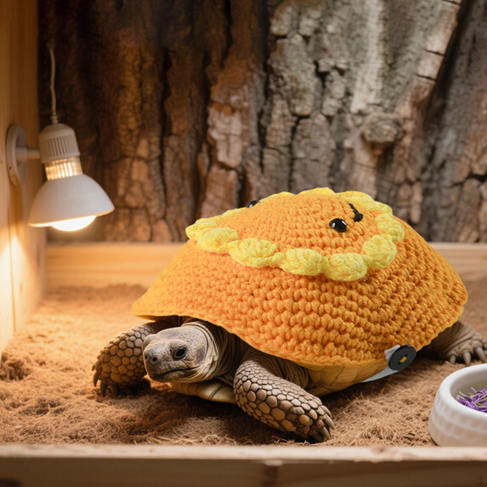 

Pet Turtle Sweater Apparel Accessory with Adjustable Strap Warm for Winter Party yellow M