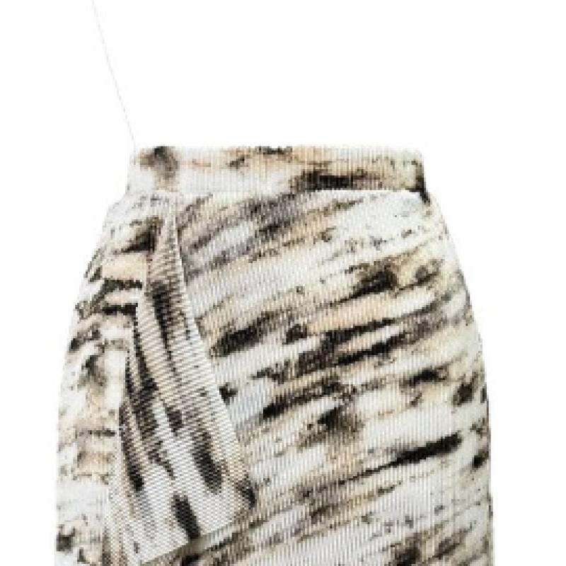 Sunset Cloud Pattern Diagonal Point Skirt 452 295