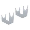 2pcs Acrylic Shofar Stand Clear Transparent Shofar Stand Sturdy Shofar Holder for Home Office Decor