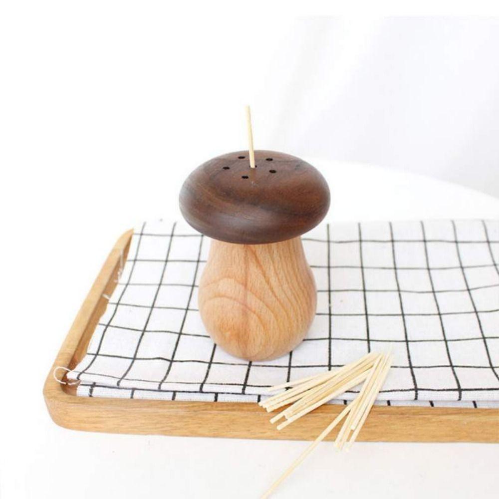 Exquisite Wooden Toothpick Box Creative Toothpick Container  Miscellaneous Organizer