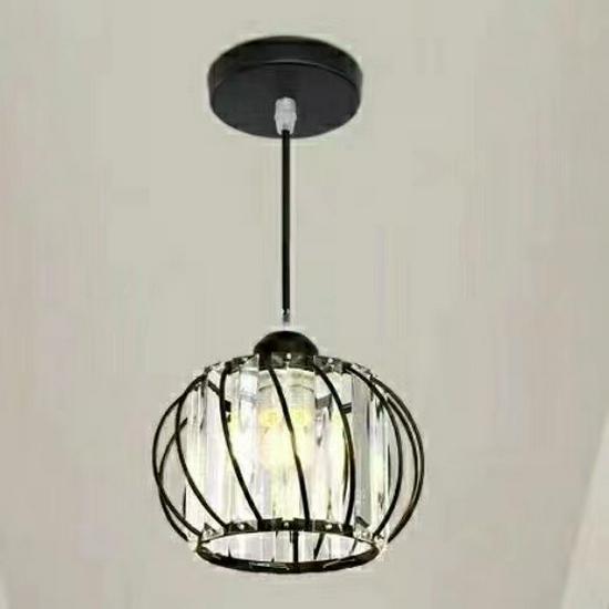 

Современный светодиодный подвесной светильник для прохода, коридора, балкона и фойе Black Pendant LED 12W White Light