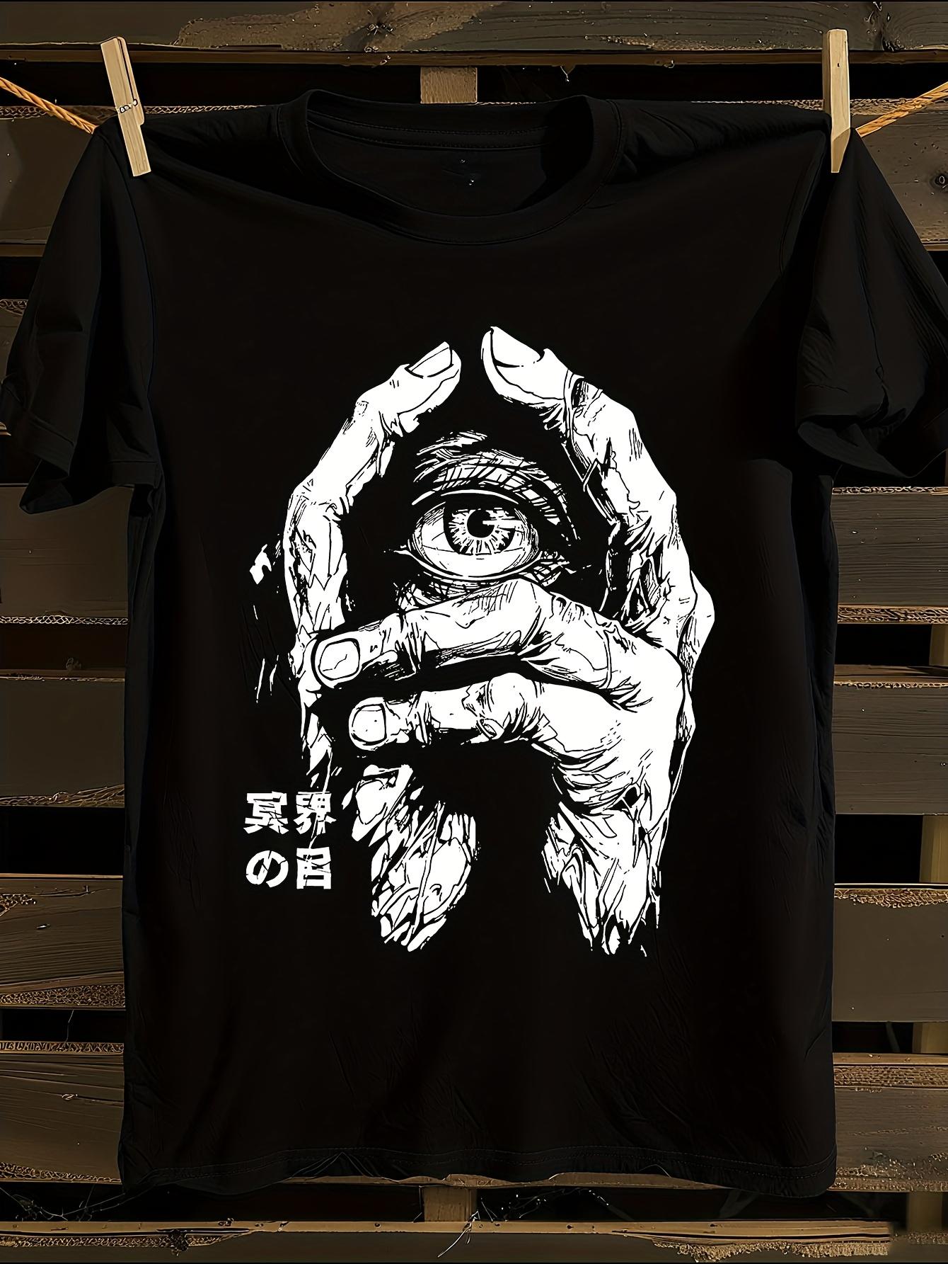 Gothic Eye Print T-shirt XXXL