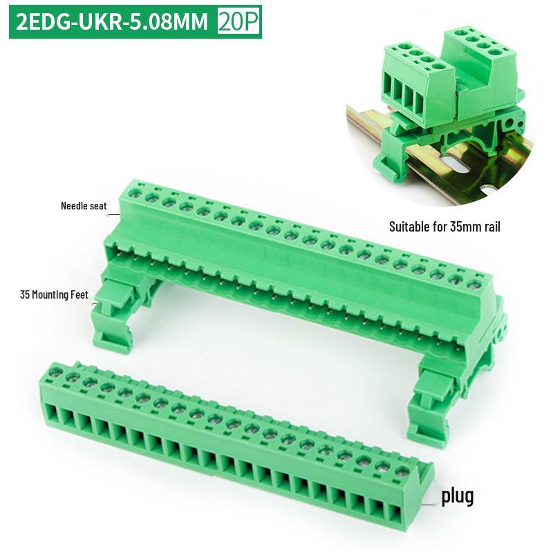 2EDG-UKR-5.08MM Plug-in Rail Guide Terminal Block Connector