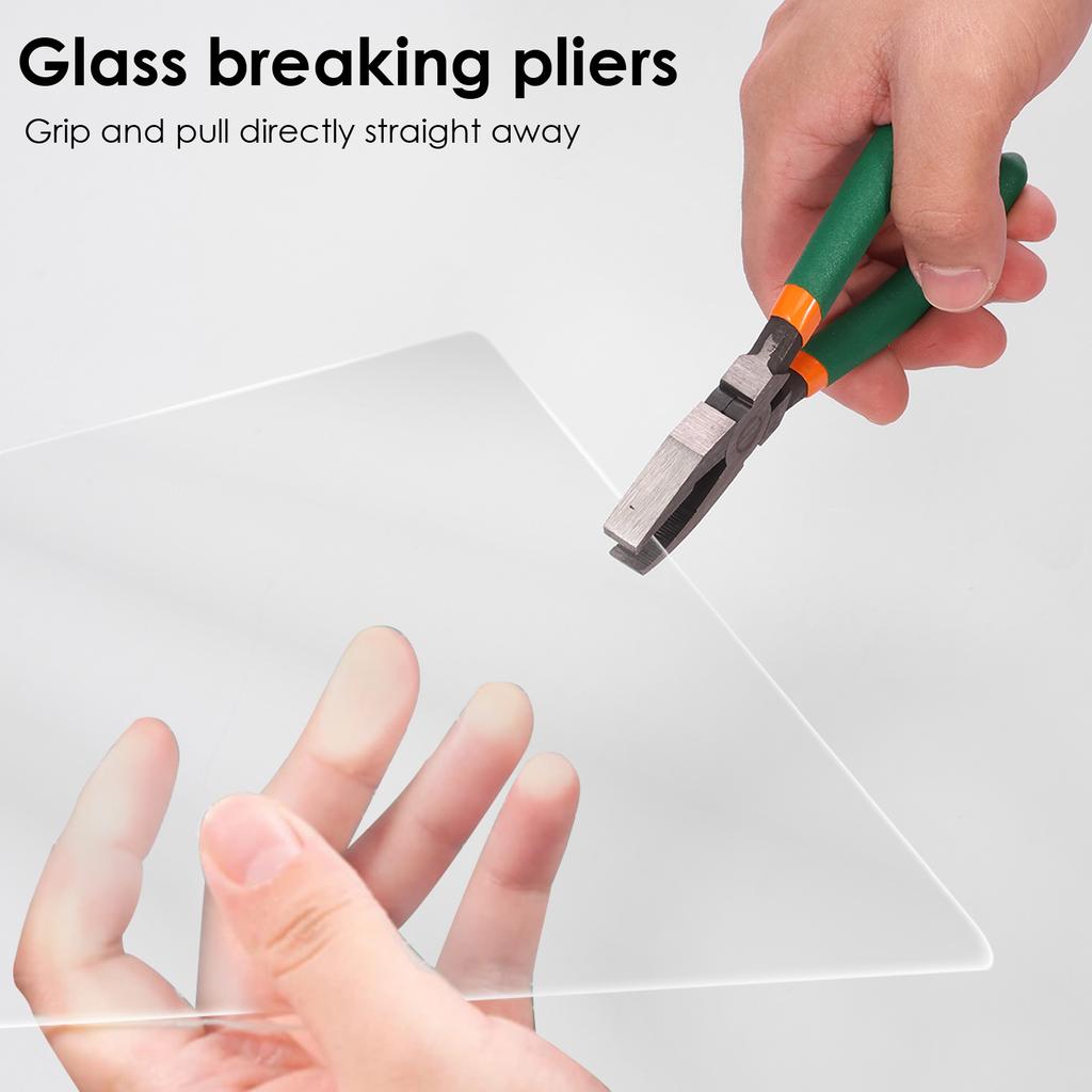 Glass Cutting Tool Kit Glass Running Breaking Pliers Tile Nippers Cutter Mosaic Cutter Tool With Tile Marker Cutting Wheel
