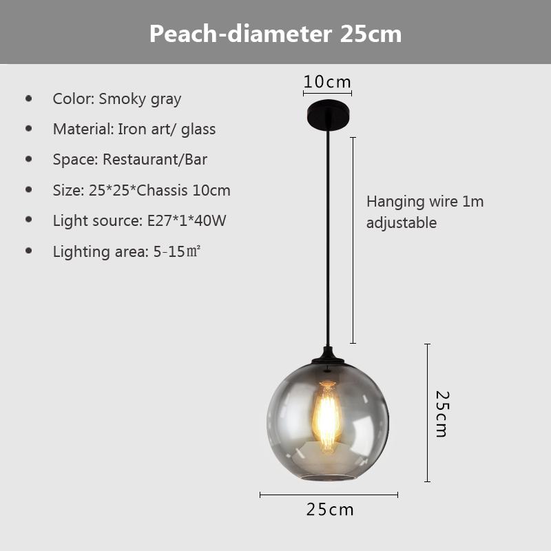 Nordic Hanging Loft Glasslustre Pendant Light E27/E26 for Kitchen Restaurant Bedroom Lamp Interior Decorative Pendant Light
