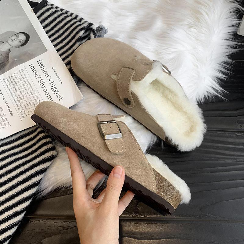 Women Casual Plush Slippers Comfort Warm Home Slippers Ladies Bedroom Shoes Footwear