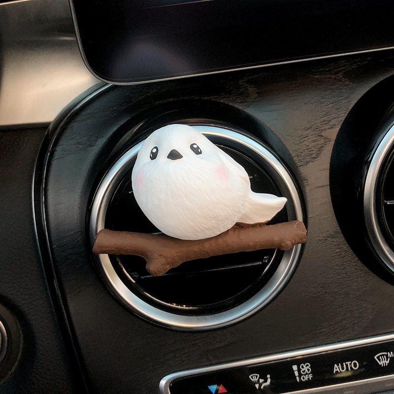 

Little Lucky Bird Car Fragrance Perfume Hedwig Bird Car Air Vent Decoration Car Interior Accessories Diffuser Stone White Hedwig