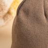 Daiso Fur Lined Simple Beanie Brown