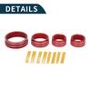 TUCKBOLD 4pcs AC AC AC Air Conditioning Media Volume 4WD Control Switch Knob Cover