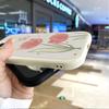 Slim Skin Feeling Cartoon Flowers Tulipany Miękkie silikonowe etui ze skóry PU na telefon Samsung Xiaomi Poco Redmi