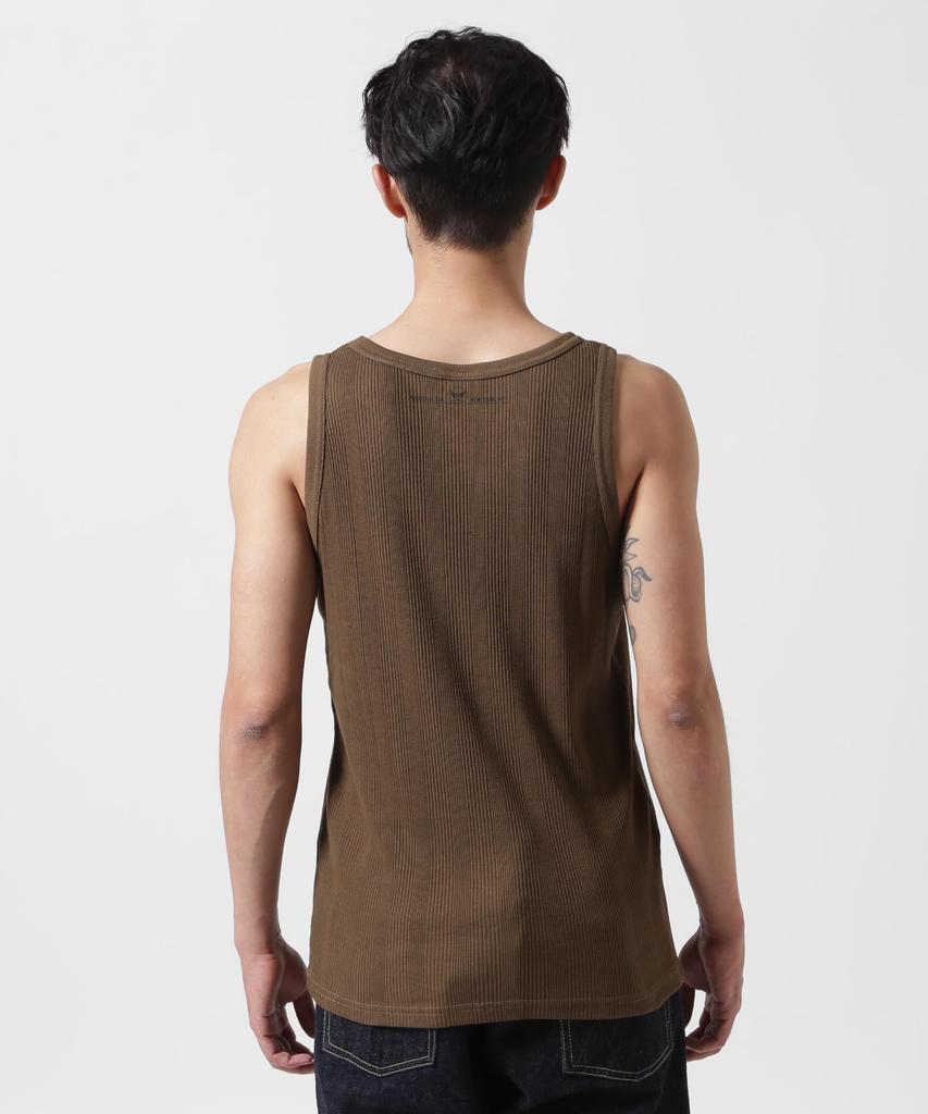 AVIREX RANDOM RIB TANK TOP men's M 310 olive 783-5137002