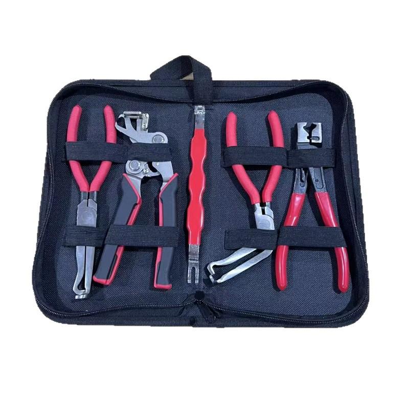 

5PC Auto Repair Clip Pliers Set for Car Interior: Plastic Nail Clips Remover
