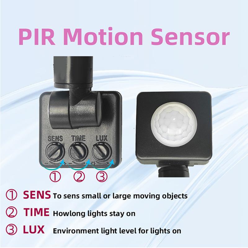 LED PIR Motion Sensor Floodlight Outdoor Wall Light White Light 100W 50W 30W 20W 10W IP66 Waterproof LED Spotlight For Garden