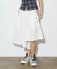 Seul Asymmetrical Cotton Bermuda Pants_White