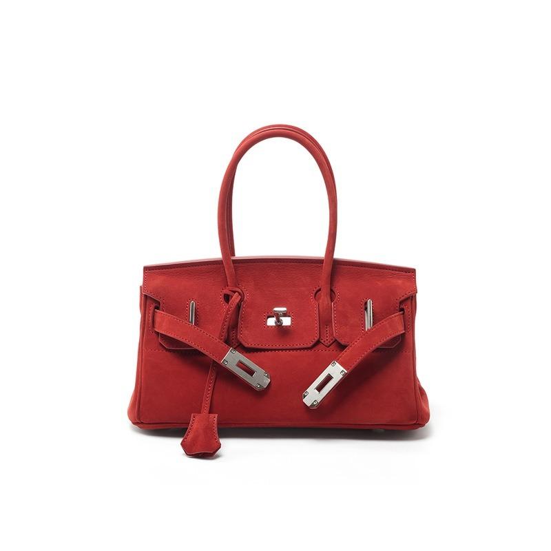 

Suede horizontal platinum bag new large-capacity niche high-end bag women s versatile women s leather handbag