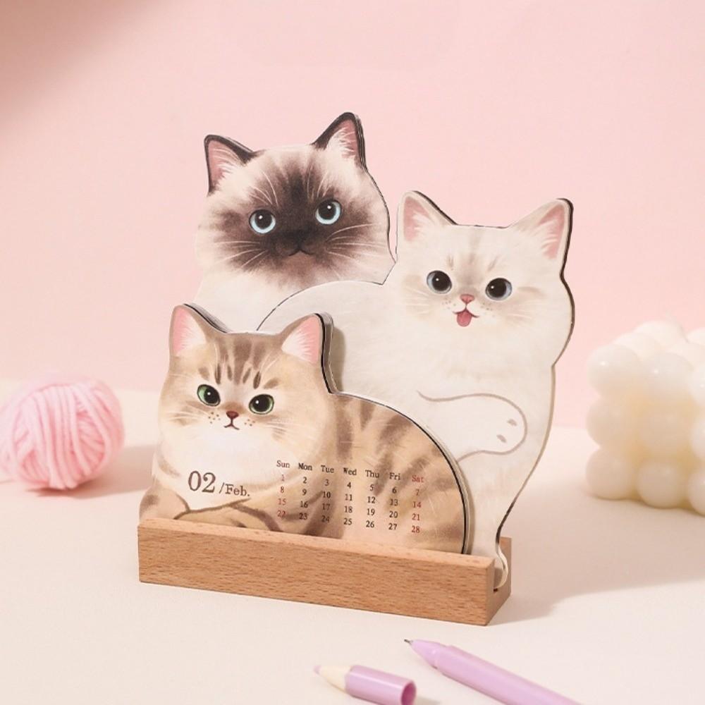 Time Planner Kitty Calendar Thick Dog Cat Desktop Decoration  Birthday Gifts