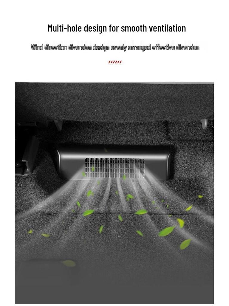 Toyota Sienna Under-Seat Air Outlet Grille Decorative Grid and Anti-Block Sticker