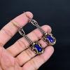Lapislazuli 999 Kupferdraht umwickelte Ohrringe, handgefertigter Edelstein-Ohrschmuck, Geschenke für Ehefrau, brandneue Ohrringe