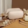 Double Zipper Makeup Pouch Bag Multifunction Travel Wash Bag PU Leather Cosmetic Bag  Female/Girls