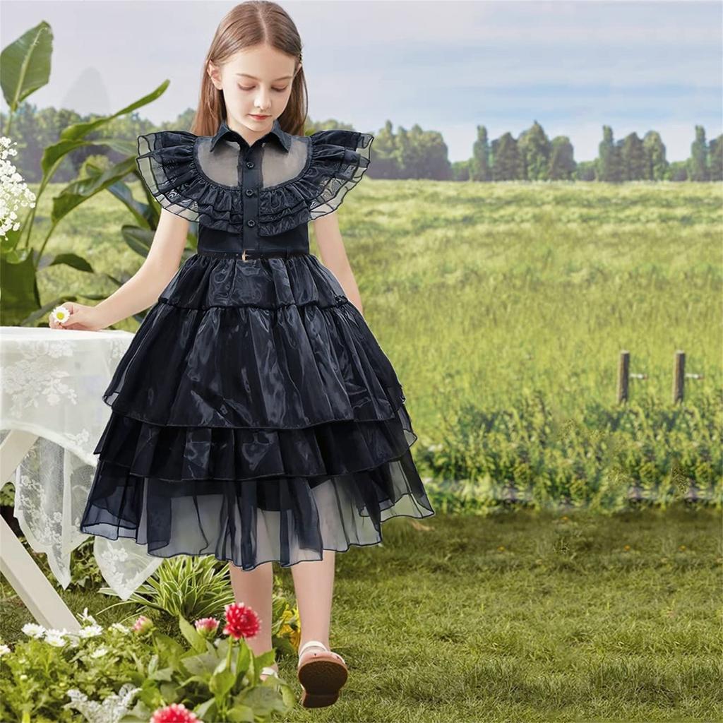 Meisjesjurk Kinderkleding Halloween Cosplay Feestjurk met riem