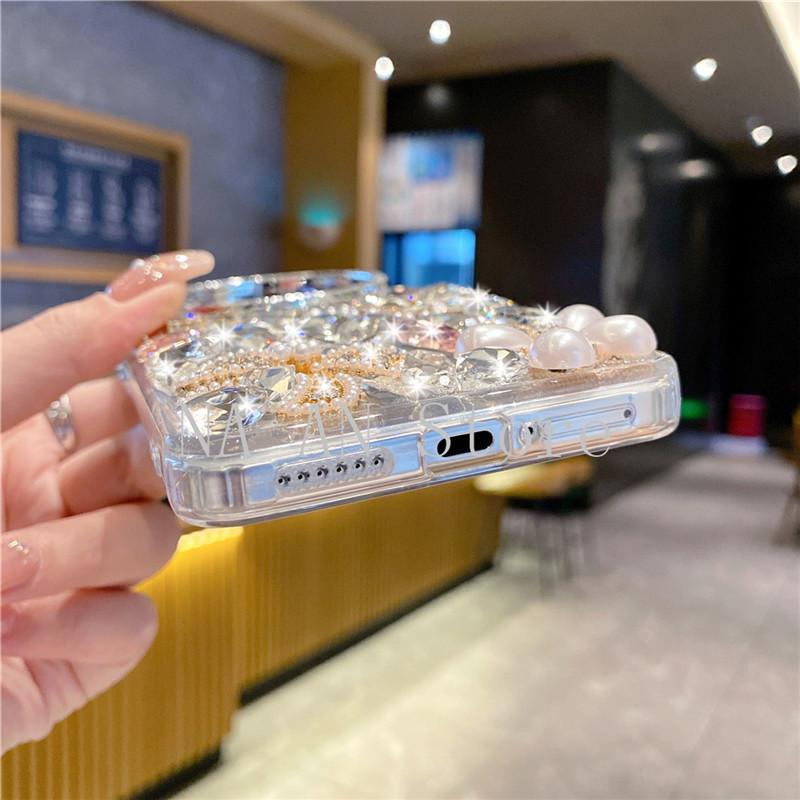 Bling Gold Butterfly Flower Casing For VIVO X200 X300 Pro X200 Ultra X200S 100s X80 X90 Glitter Rhinestone Silver Diamond Cover