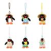 Genuine Pingu Penguin Happy Farm Pendant: Cute Farmer Goose Plush Doll Gift Blind Box.