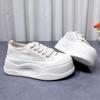 Fashion Hollow Breathable Height Increase Women's Shoes Lace Platform Thick Bottom Sneakers Summer Fashion Comfortable Sneakers Women