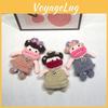 Adorable Cartoon Sausage Style Crochet Shoulder Bag For Kids With Breathable Yarn Material