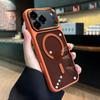 Transparent Magnetic Phone Case For iPhone 17 Air 16 15 14 13 12 11 Pro Max Plus Metal Lens Protection Shockproof Hard Cover