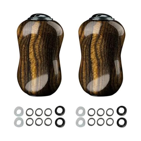 Wooden Power Reel Handle Knob Bait Reel Spinning Reel Set of 2