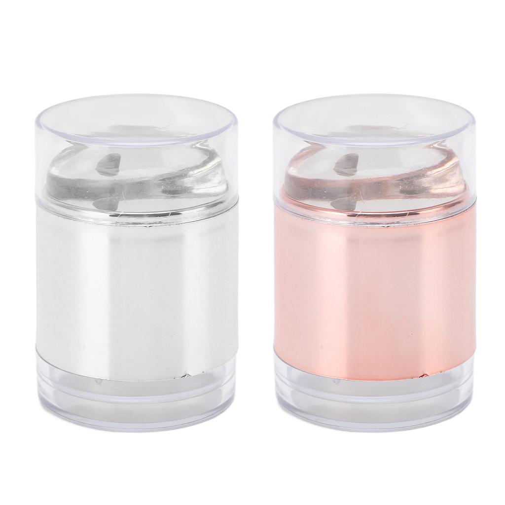 Nail Art Stamper Kit Strong Adhesive Clear Double Headed Nail Art Jelly Stamper with Lace Floral Pat