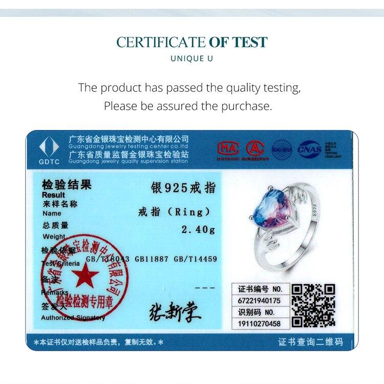 Inel de deget BAMOER din argint 925 violet, inimă, gardian, mâini, pentru femei, cadou de Ziua Îndrăgostiților, bijuterii fine romantice