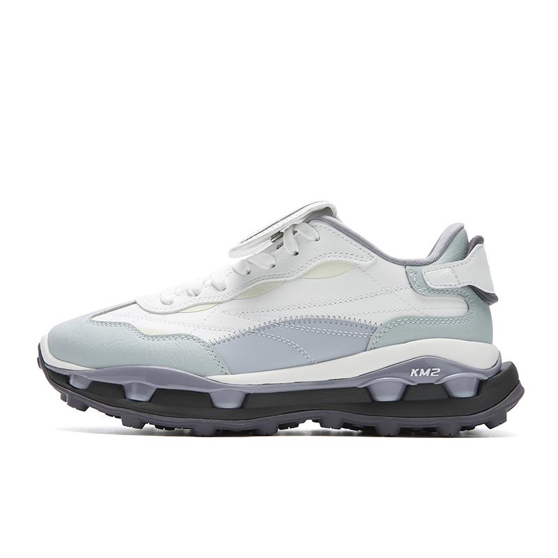FILA KM2 Cushioning Abrasion Resistant Lightweight Low top Casual Shoes Women s White Blue F12W543119FBI 38