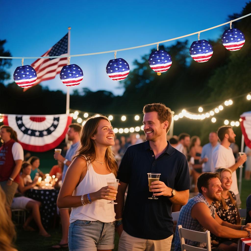 Independence Day Decoration Party Lighting  Table Decoration Crafts Home Decor