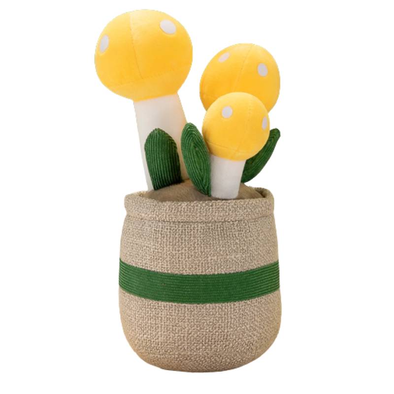 

Jellycat Mushrooms Potted Pines Plants Cloth Art Plush Toys Home Decoration MushroomYellow,23cm/9.06in