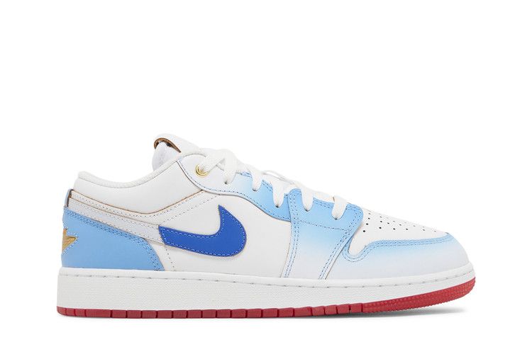 Kids' Sneakers Nike Jordan 1 Low SE University Blue Gradient (GS) White/White/University Blue/Game Royal