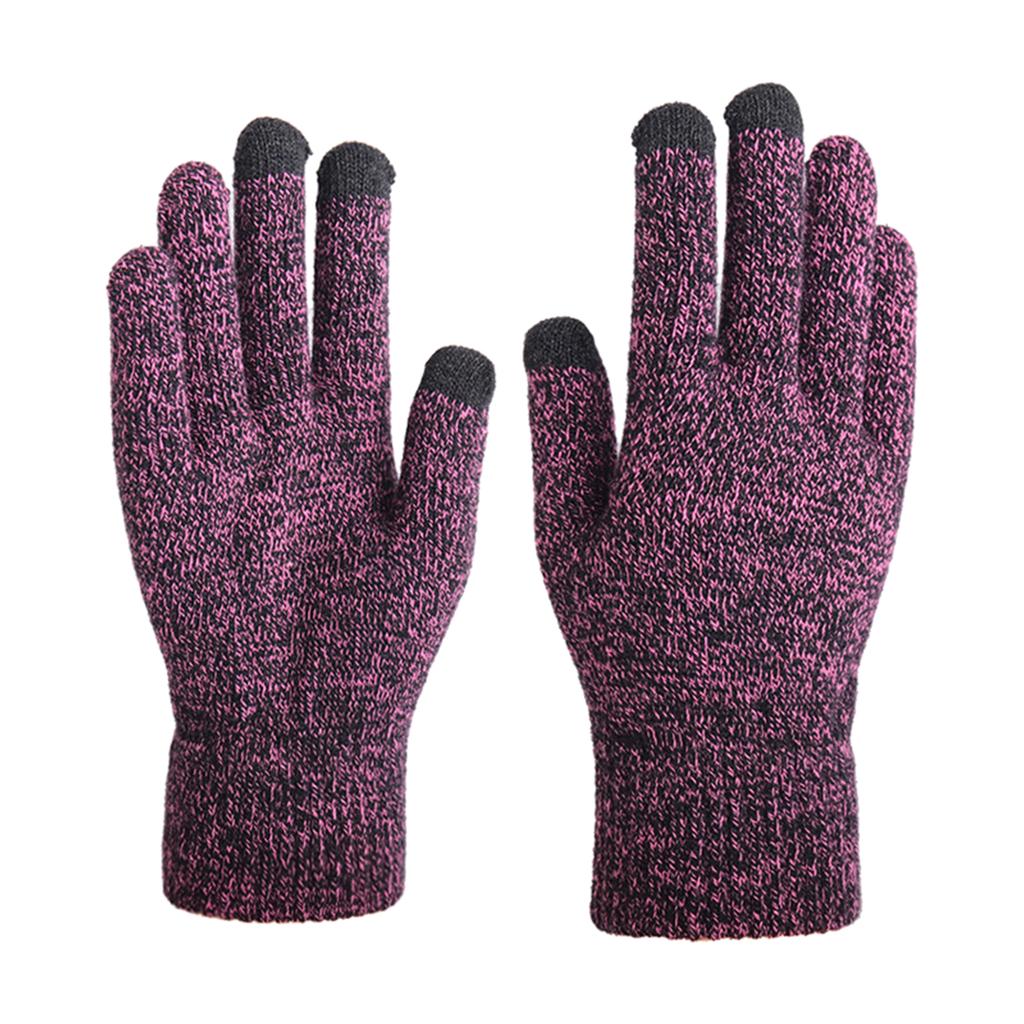 2PCS Winter Warm Full Fingers Gloves Waterproof Cycling Outdoor Sports Running Motorcycle Ski Touch Screen Fleece Gloves Guant