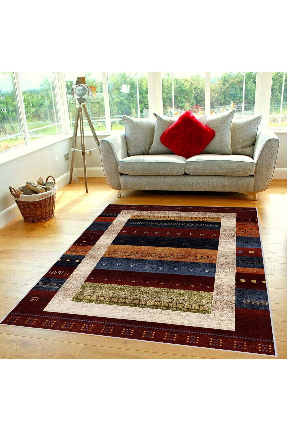 

Домашний моющийся ковер с принтом Eliana LNA0369 50x80 красный