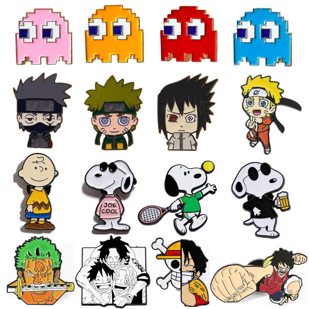 Anime Cartoon PCS Enamel Pins Custom Brooches Lapel Badges Animal Funny Jewelry Gifts for Kids Friends