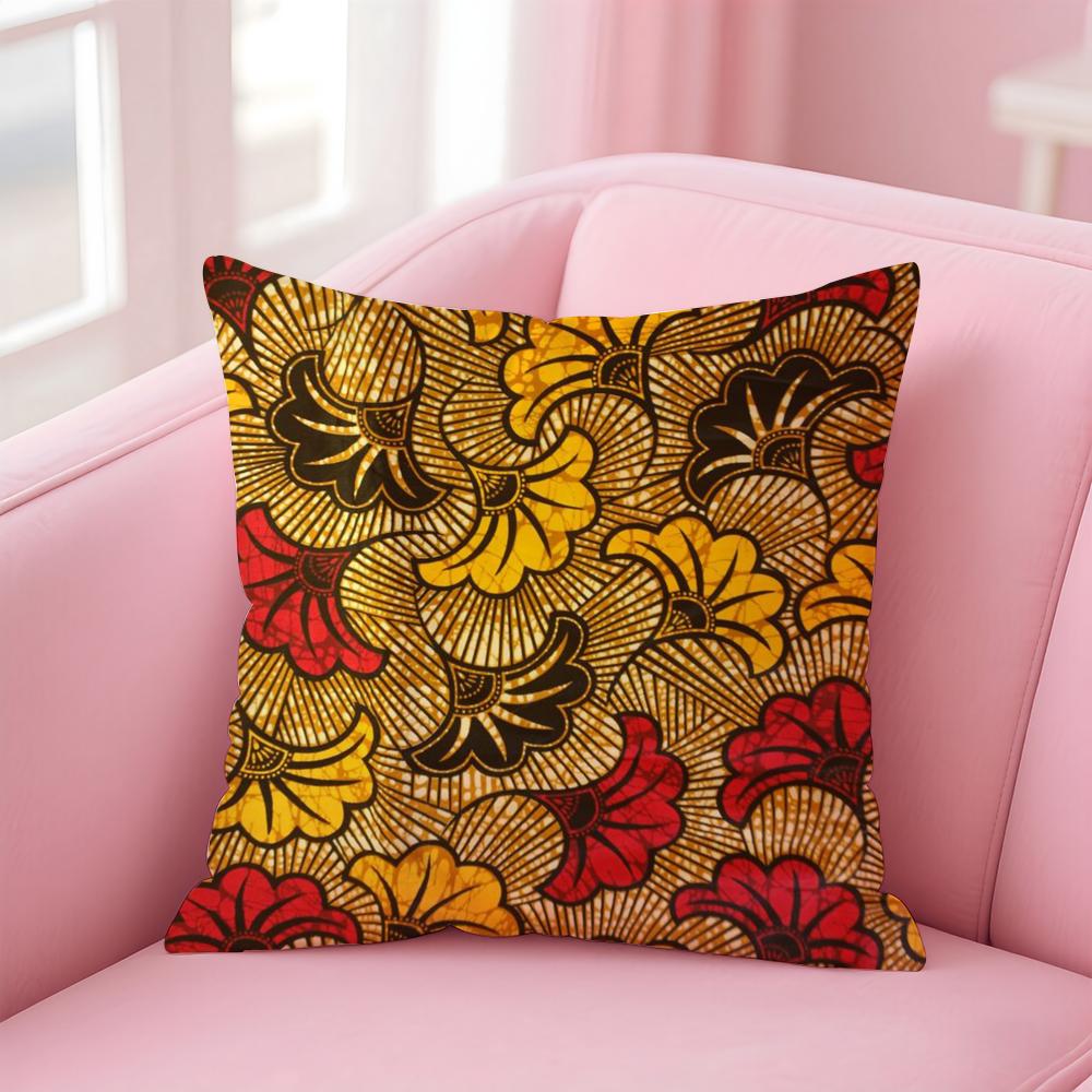 Bunte A-Afrikanische Stil Drucke Kissenbezug Bequemer Wende-Kissenbezug Ideal für Auto Sofa Schlafzimmer & Mehr