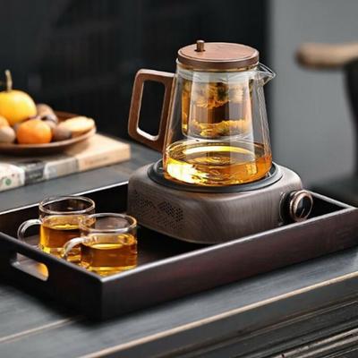 Creative Tea Separation Glass Teapot Heat Resistant 650ML Tea Pot with Infusers Tea Water Separation Press Control
