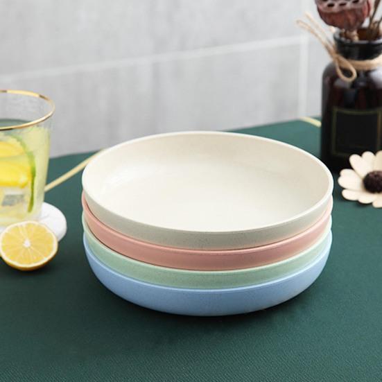 Snackteller, stapelbar, glatte Oberfläche, leicht zu reinigen, großes Fassungsvermögen, erhöhter Boden, runder Mehrzweckteller für Süßigkeiten, Lebensmittel, Obst, Küchenbedarf