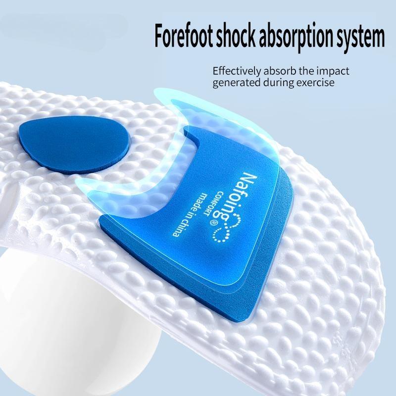 Silikoonist spordisisetallad Ortopeedilised pehmed elastsed tossud sisetallad meeste naiste jooksmiseks hingavad põrutusi summutavad kinga tallapadjad